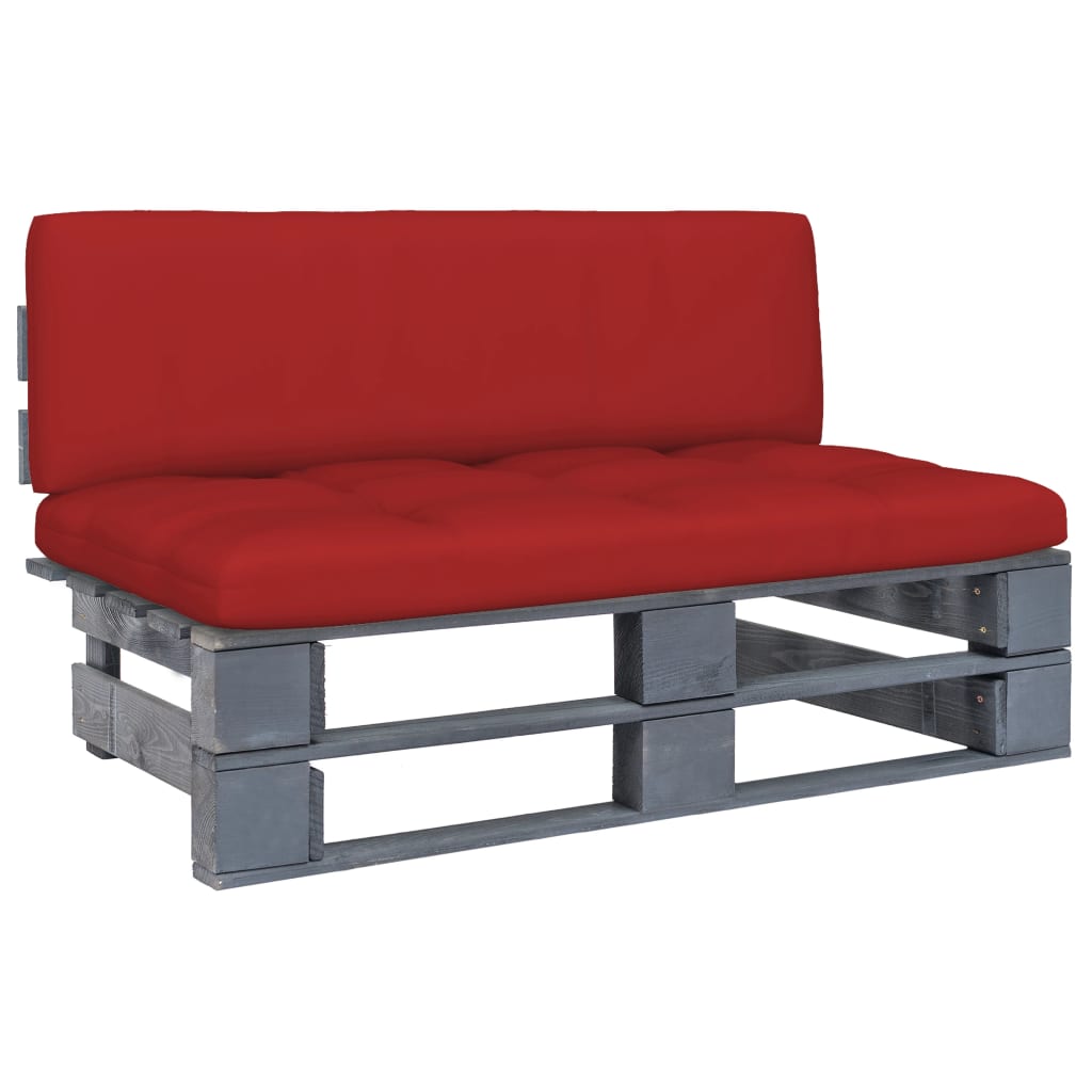 Tuinmiddenbank pallet geïmpregneerd grenenhout grijs is nu te koop bij PeponiXL, paradijselijk wonen!