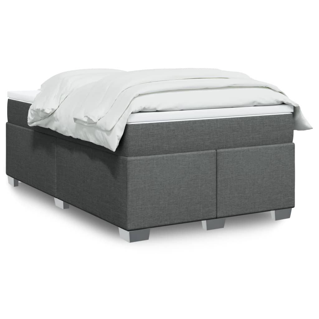 Boxspring met matras stof donkergrijs 120x190 cm is nu te koop bij PeponiXL, paradijselijk wonen!