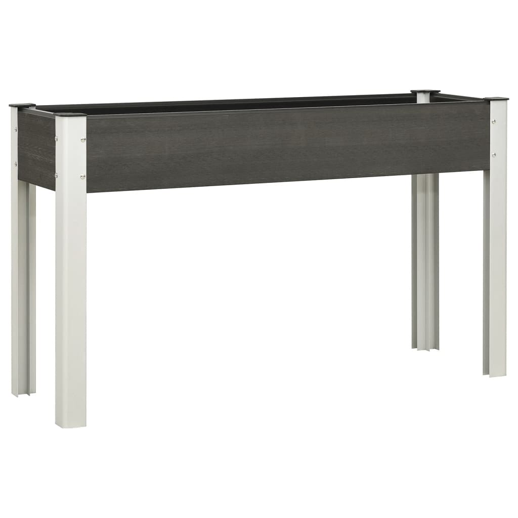 Plantenbak verhoogd 120x40x75 cm HKC grijs is nu te koop bij PeponiXL, paradijselijk wonen!
