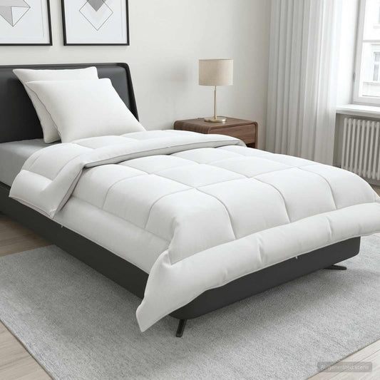 Dekbed en Kussen Set 3 st 155x220 cm Zomer 200 GSM Wol Wit is nu te koop bij PeponiXL, paradijselijk wonen!