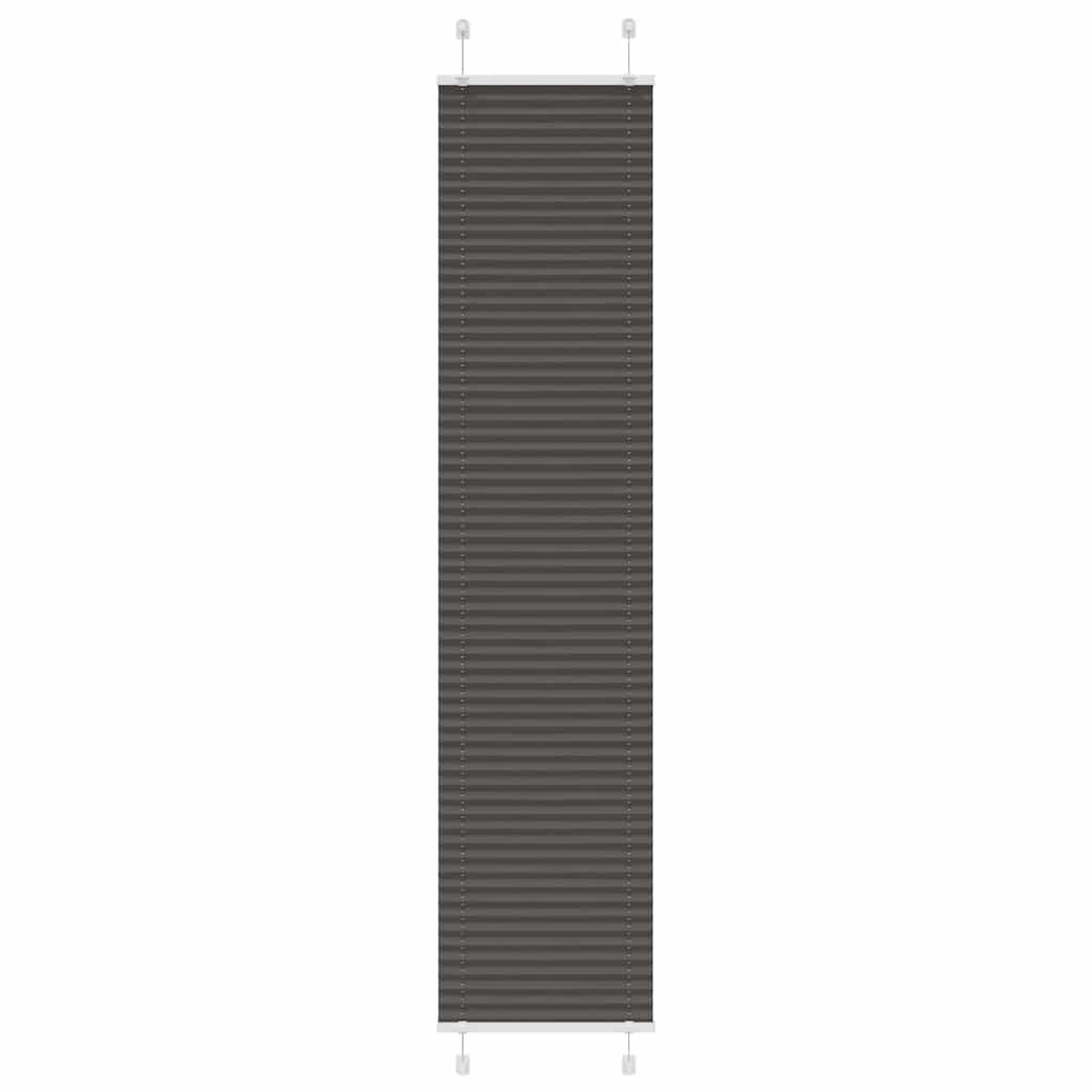 Plissé rolgordijn 45x200 cm stofbreedte 44,4 cm polyester zwart is nu te koop bij PeponiXL, paradijselijk wonen!