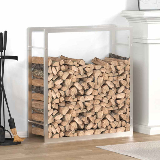 Haardhoutrek 80x28x86 cm roestvrij staal is nu te koop bij PeponiXL, paradijselijk wonen!