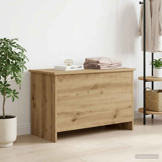 Opbergkist Artisanaal eiken 80 x 40 x 50 cm Bewerkt hout is nu te koop bij PeponiXL, paradijselijk wonen!
