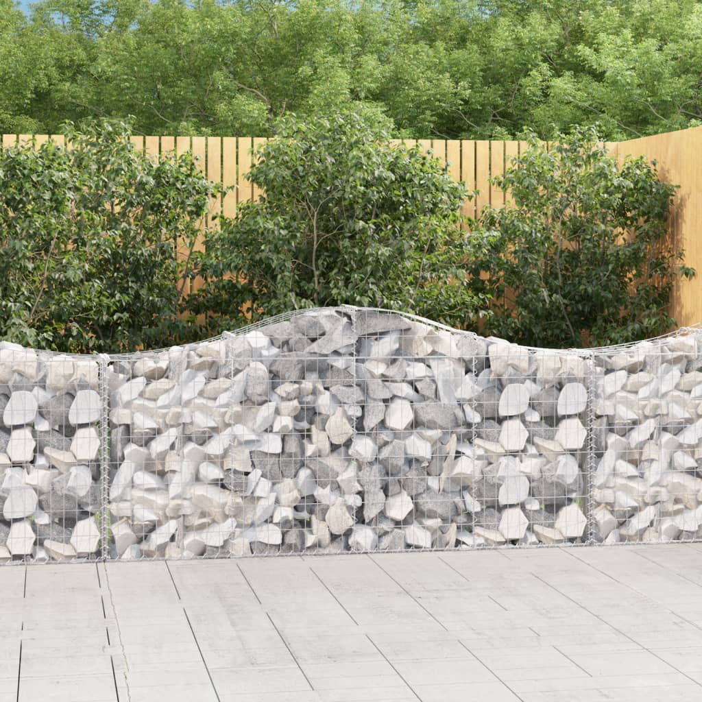 Schanskorven 20 st gewelfd 200x30x80/100 cm ijzer is nu te koop bij PeponiXL, paradijselijk wonen!