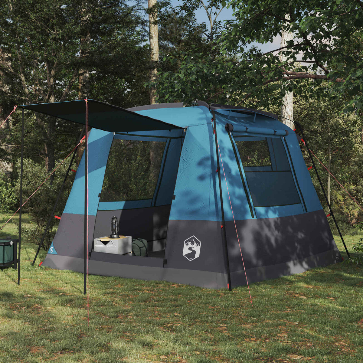 Toilet Tent Blauw 10-persoons 185T Polyester met PU Coating is nu te koop bij PeponiXL, paradijselijk wonen!