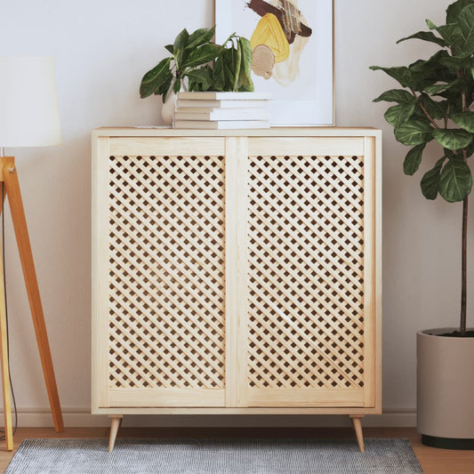 Kastdeuren met latwerk 2 st 49,5x99 cm massief grenenhout is nu te koop bij PeponiXL, paradijselijk wonen!