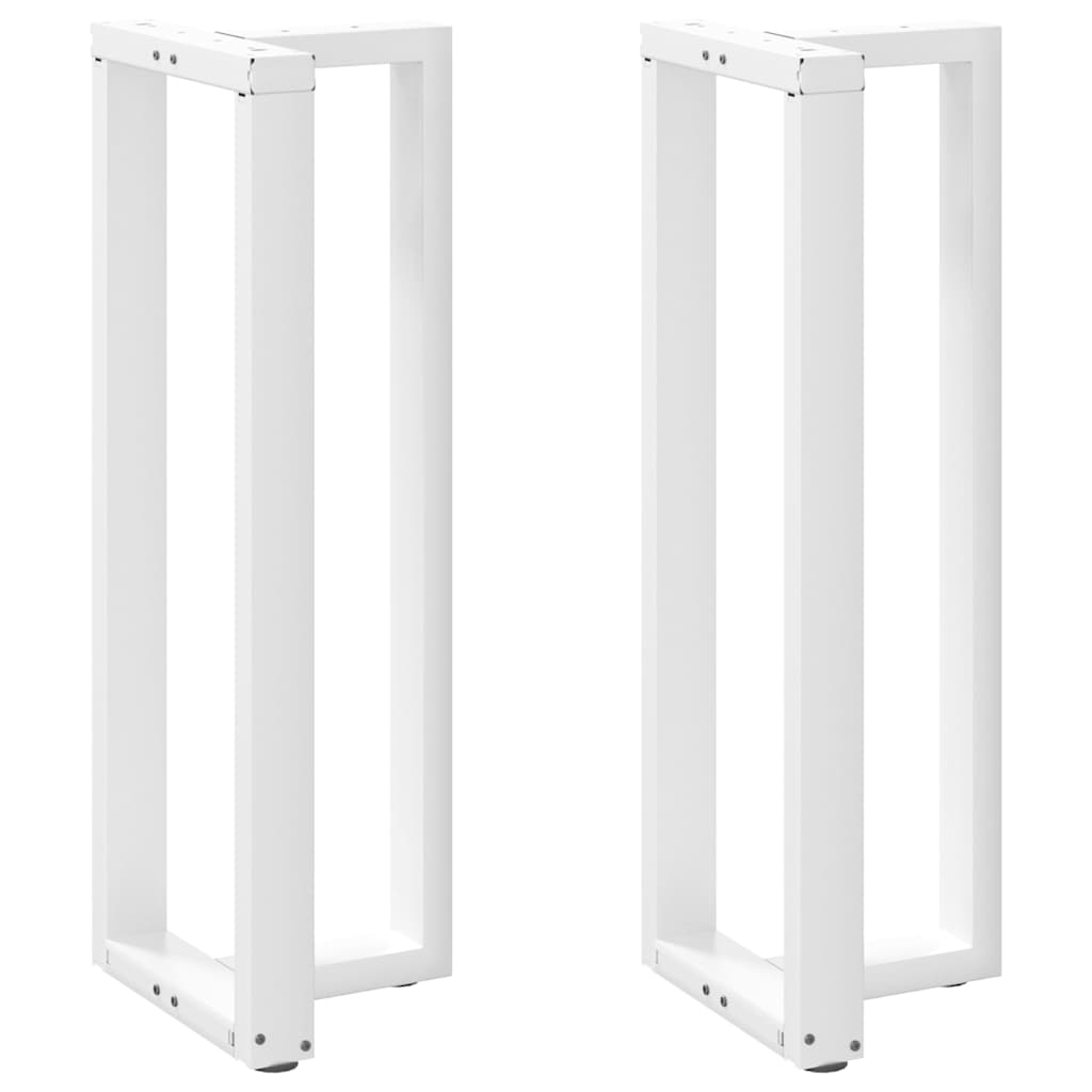 Bartafelpoten 2 st T-vormig 50x35x(110-111) cm staal wit is nu te koop bij PeponiXL, paradijselijk wonen!