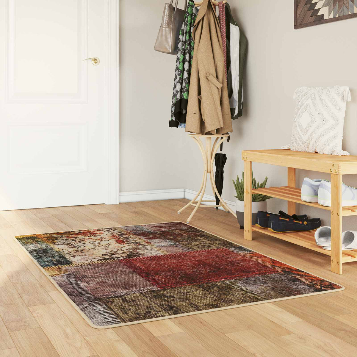 Vloerkleedloper MARSA Multikleur 100 x 150 cm Polyester en PVC is nu te koop bij PeponiXL, paradijselijk wonen!