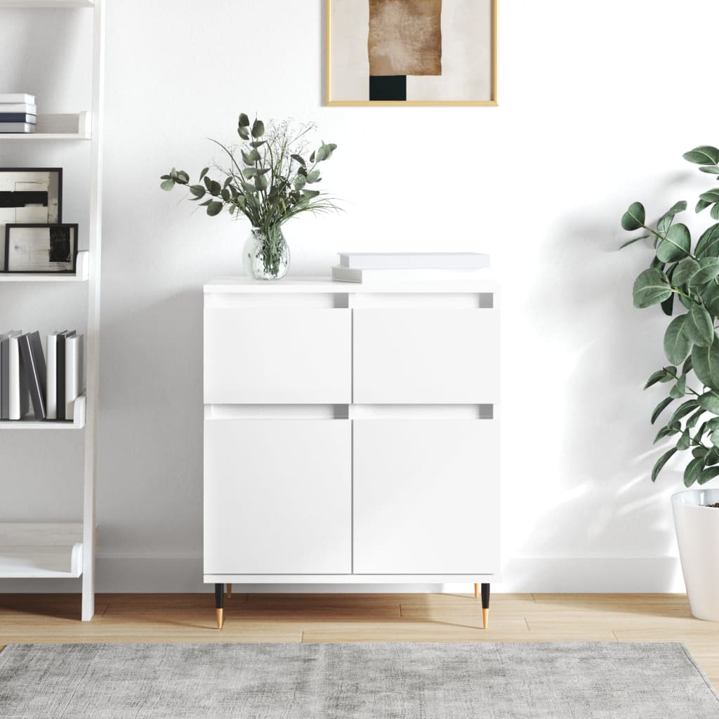 Dressoir 60x35x70 cm bewerkt hout wit is nu te koop bij PeponiXL, paradijselijk wonen!