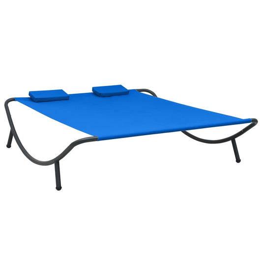 Loungebed stof blauw is nu te koop bij PeponiXL, paradijselijk wonen!