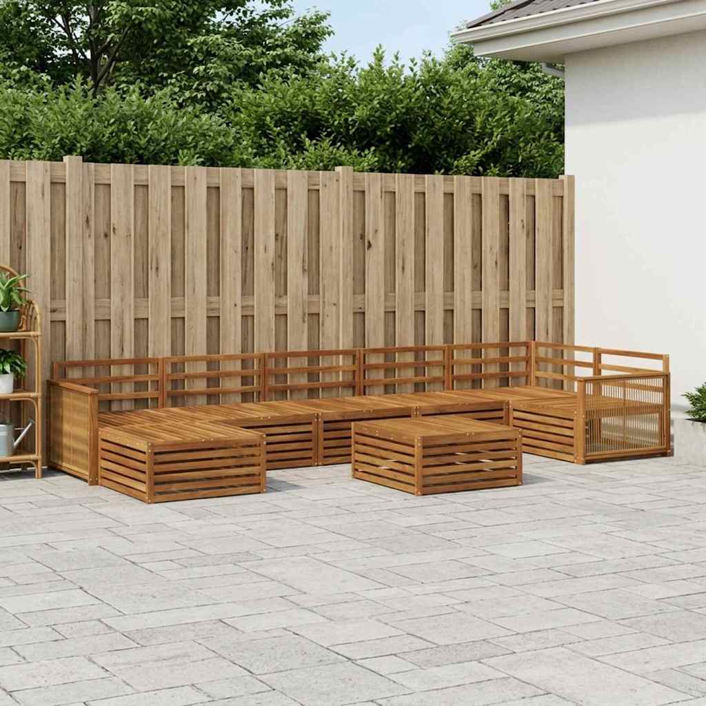 Buiten bankenset 8 pcs Naturel is nu te koop bij PeponiXL, paradijselijk wonen!