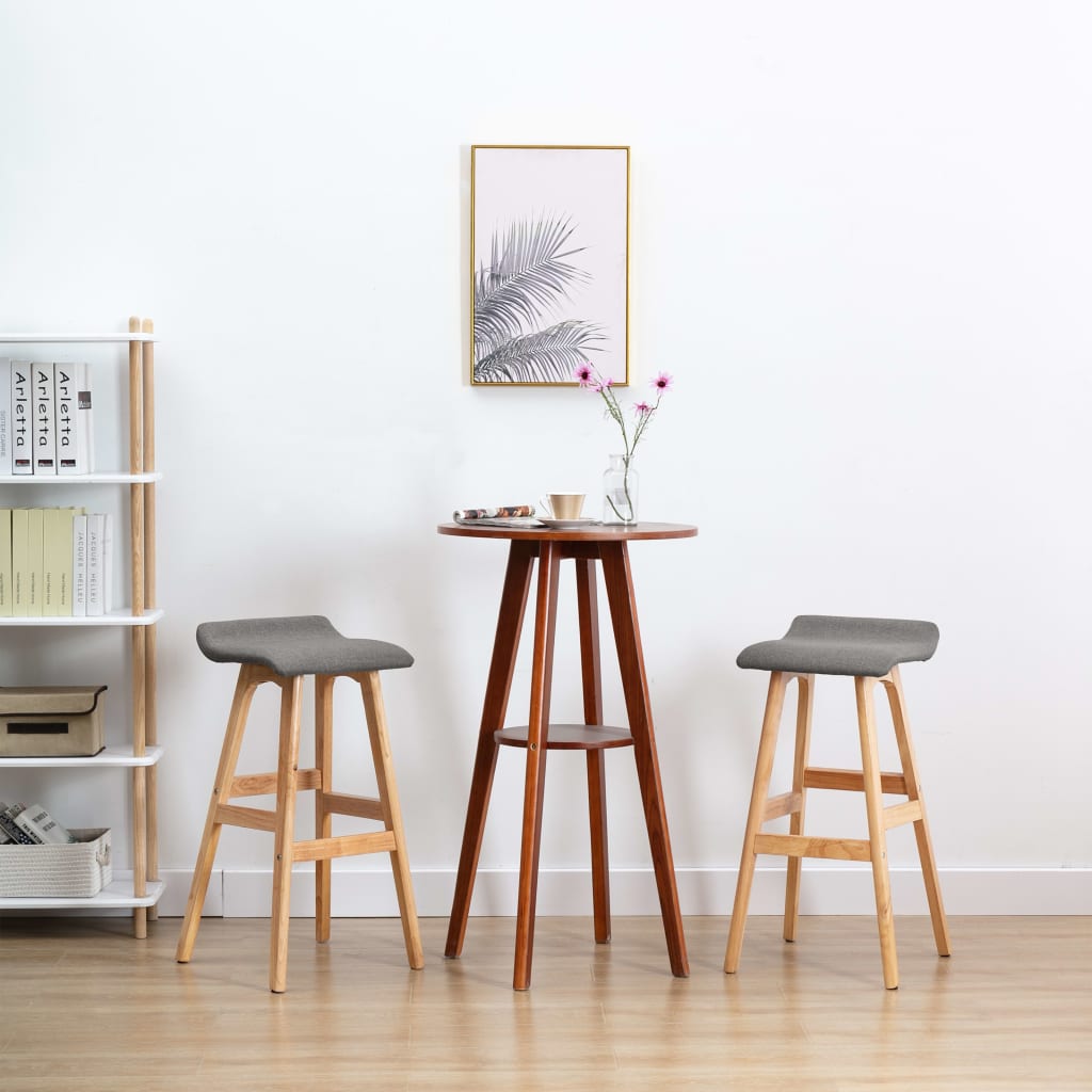 Barstoelen 2 st stof donkergrijs is nu te koop bij PeponiXL, paradijselijk wonen!