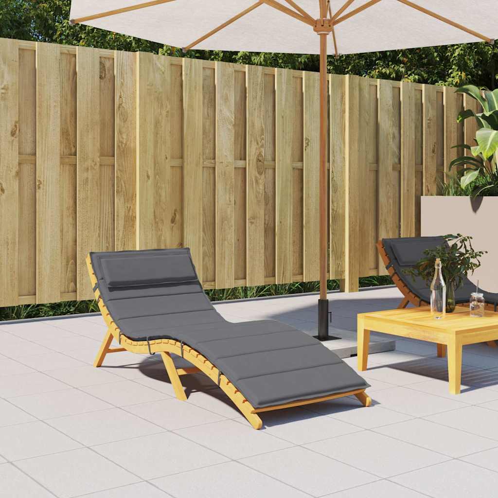 Ligbedkussen 180x60x4 cm oxford stof antracietkleurig is nu te koop bij PeponiXL, paradijselijk wonen!