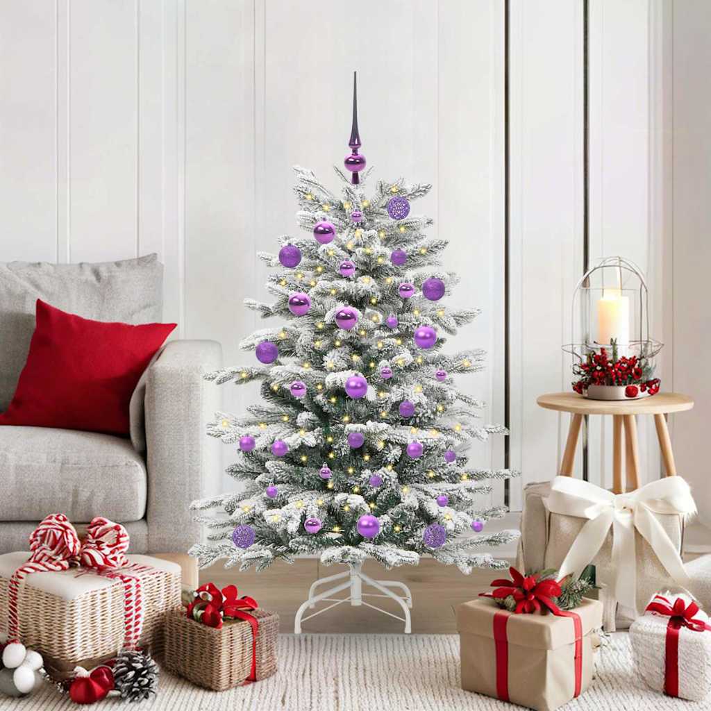 Kunstmatige Inklapbare Kerstboom Wit 120 cm PE en PVC is nu te koop bij PeponiXL, paradijselijk wonen!