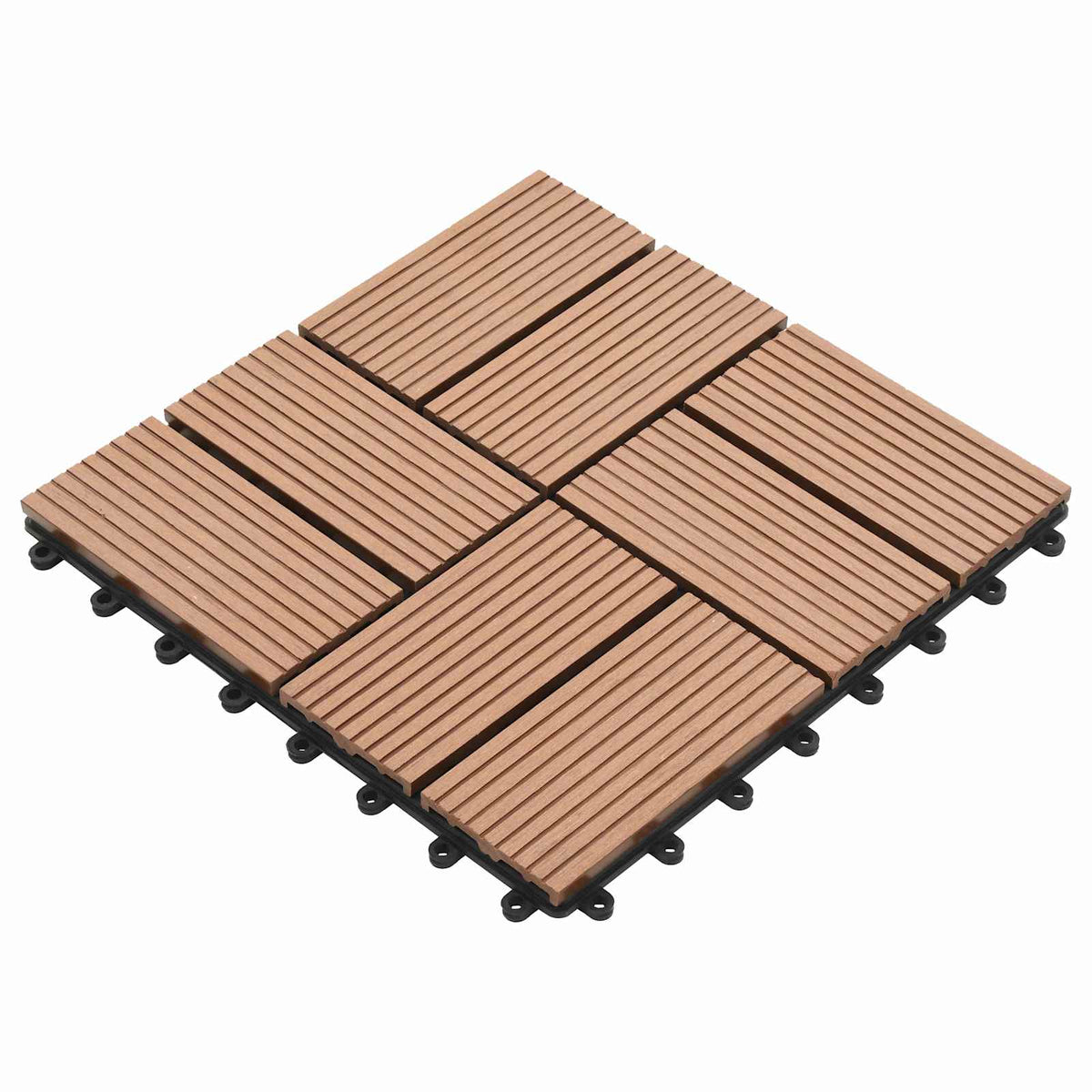 Terras Tegel 11 pcs Bruin 30 x 30 cm WPC is nu te koop bij PeponiXL, paradijselijk wonen!