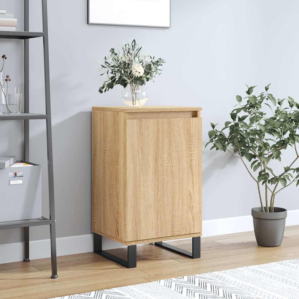 Dressoir 40x35x70 cm bewerkt hout sonoma eikenkleurig is nu te koop bij PeponiXL, paradijselijk wonen!