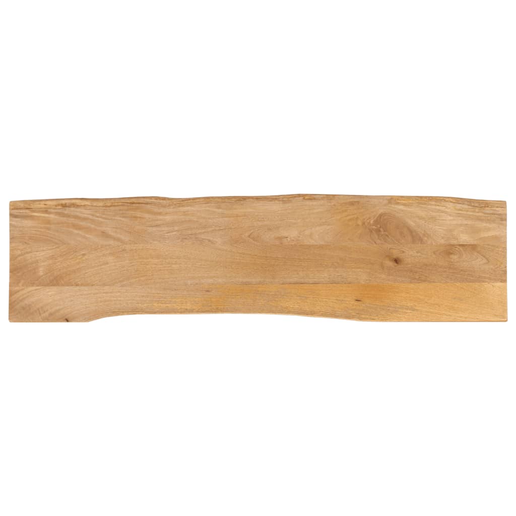 Tafelblad met natuurlijke rand 180x40x3,8 cm massief mangohout is nu te koop bij PeponiXL, paradijselijk wonen!