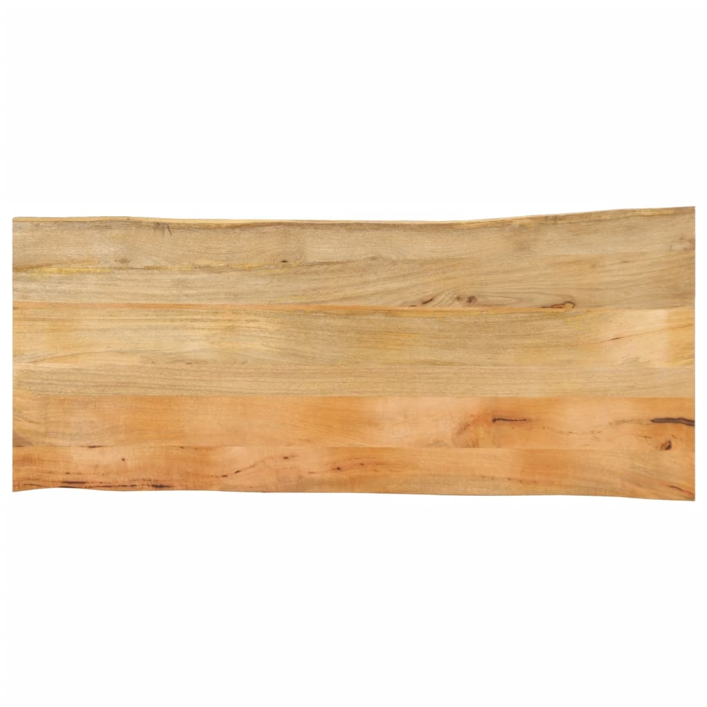 Tafelblad met natuurlijke rand 140x60x2,5 cm massief mangohout is nu te koop bij PeponiXL, paradijselijk wonen!