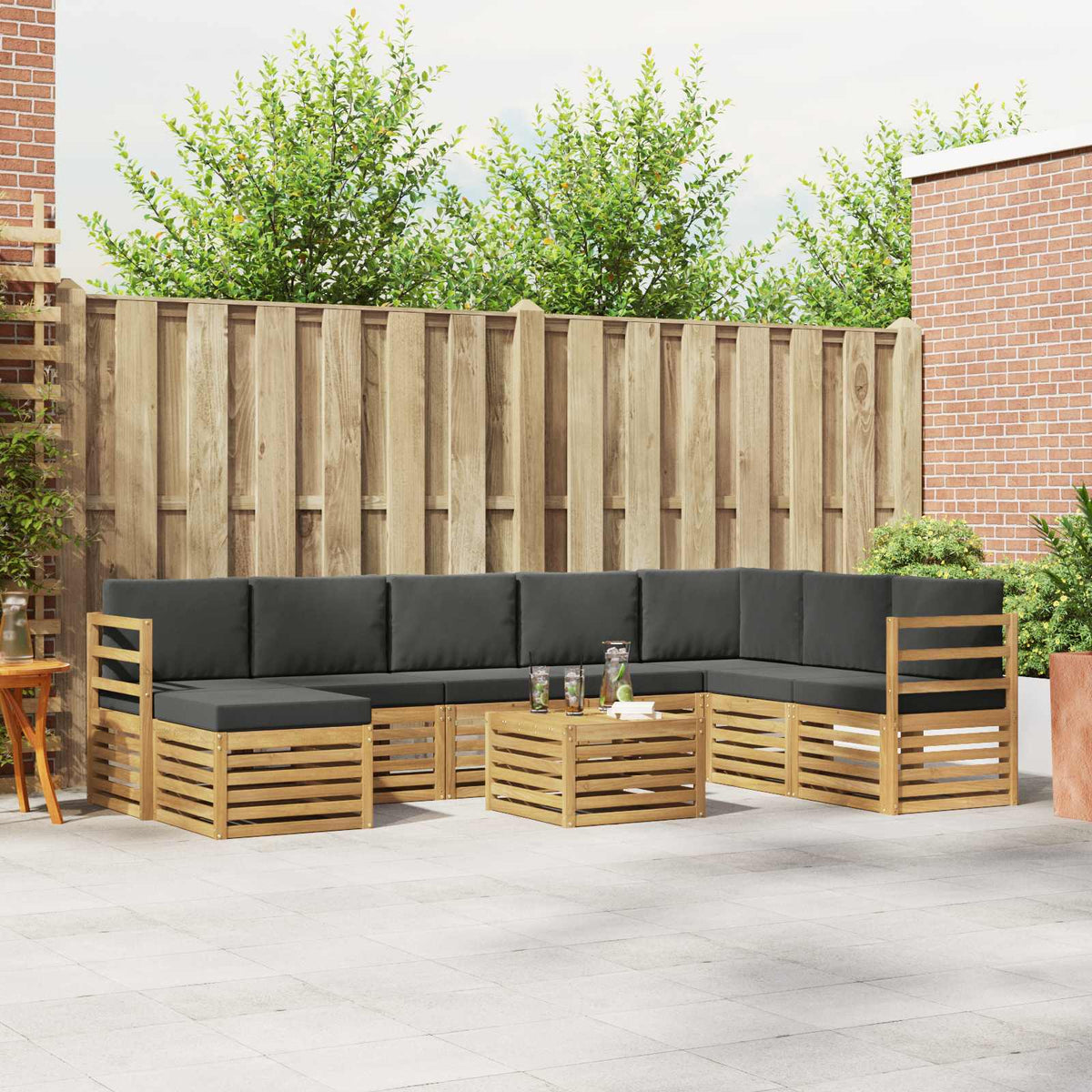 Sofa-Sets Massief Acaciahout is nu te koop bij PeponiXL, paradijselijk wonen!