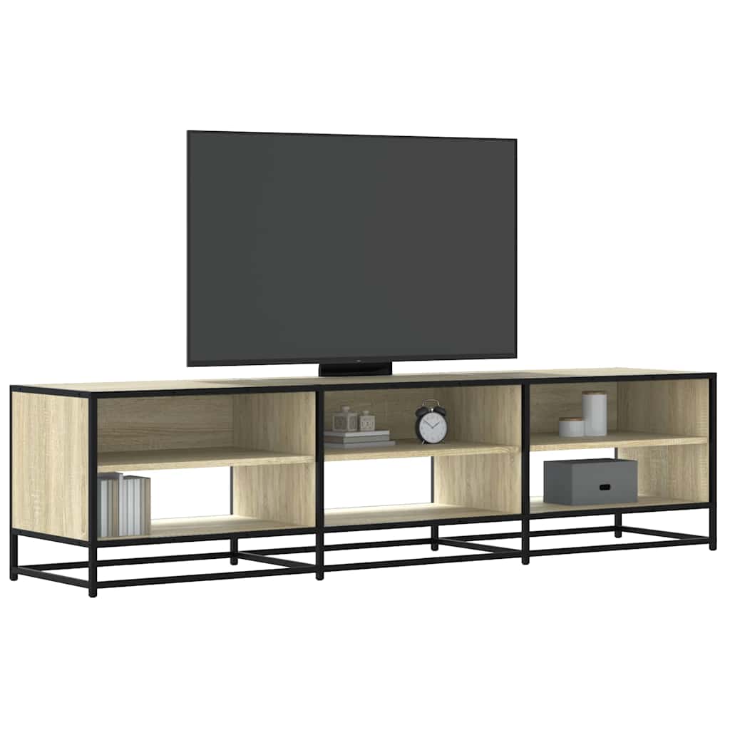 Tv-meubel 18x40x46 cm bewerkt hout sonoma eikenkleurig is nu te koop bij PeponiXL, paradijselijk wonen!