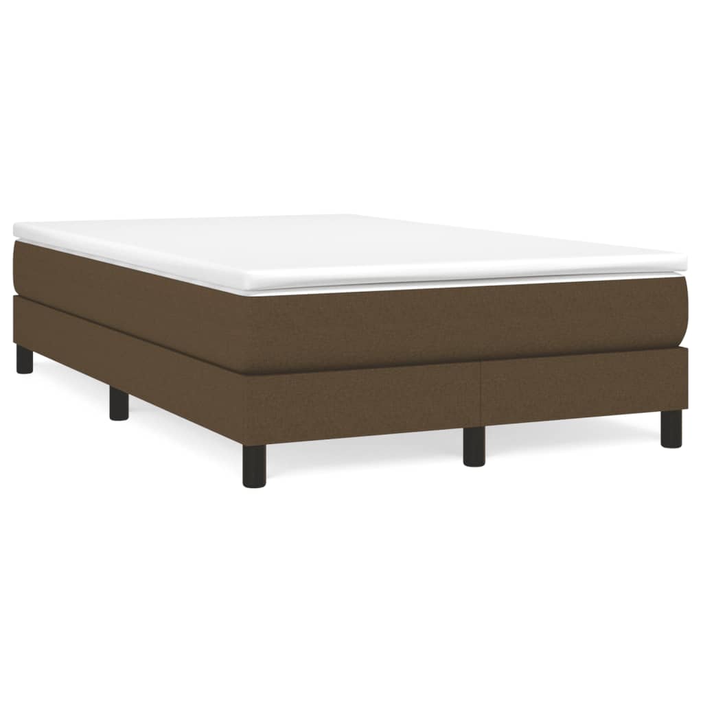 Boxspring met matras stof donkerbruin 120x190 cm is nu te koop bij PeponiXL, paradijselijk wonen!