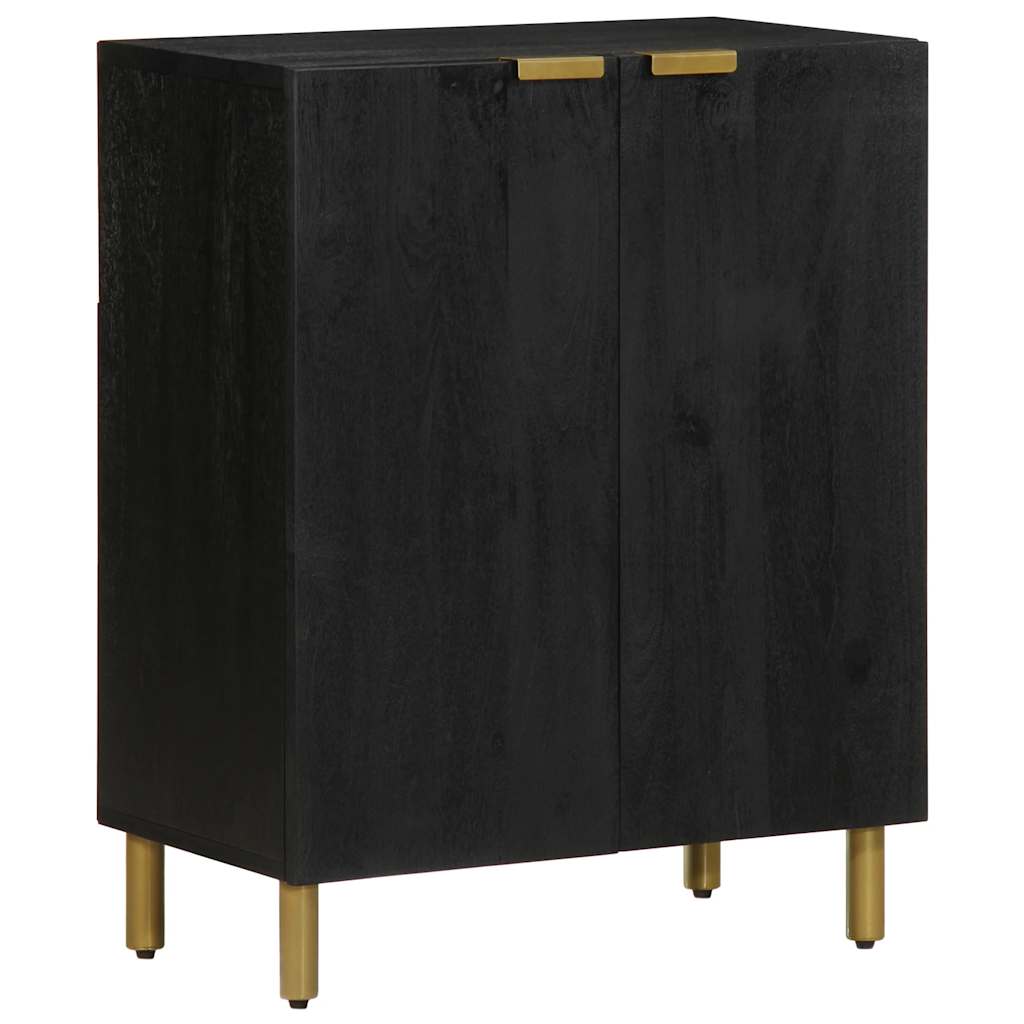 Dressoir 60x33x75 cm bewerkt hout zwart is nu te koop bij PeponiXL, paradijselijk wonen!
