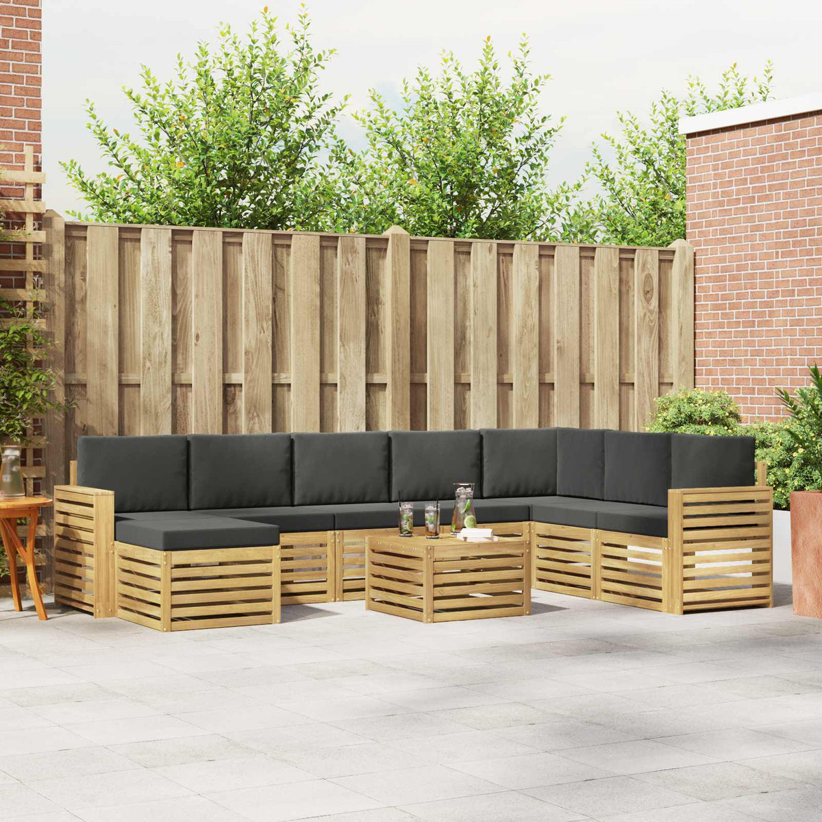 Sofa-Sets Massief Acaciahout is nu te koop bij PeponiXL, paradijselijk wonen!