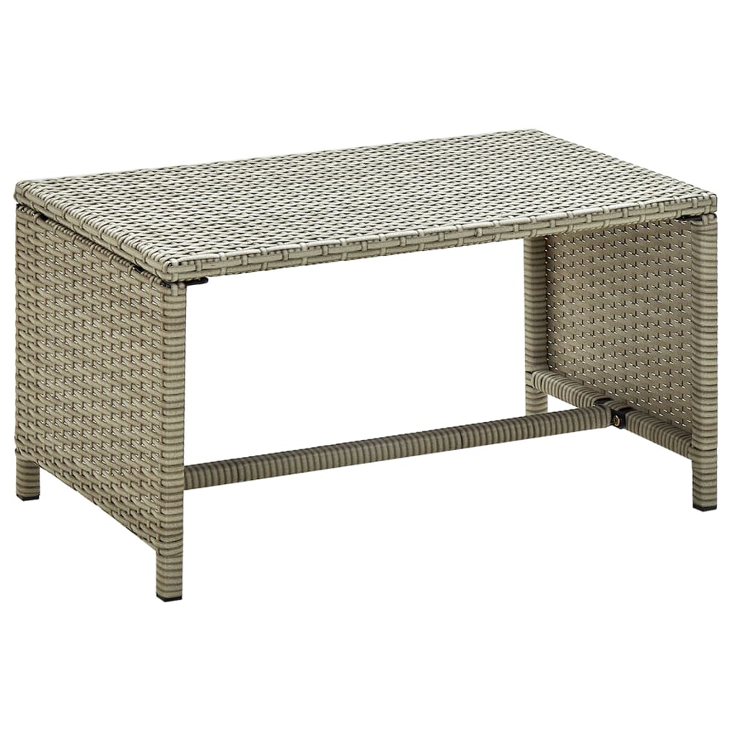 Salontafel 70x40x38 cm poly rattan beige is nu te koop bij PeponiXL, paradijselijk wonen!