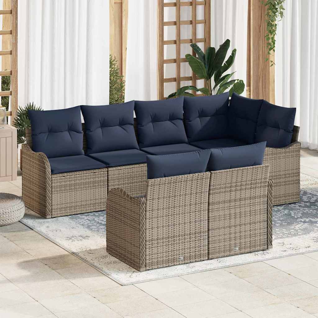 Tuin Sofa Set Grijs poly rattan is nu te koop bij PeponiXL, paradijselijk wonen!