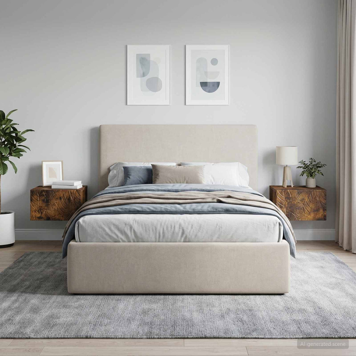 Wandmontage Zijtafel 2 pcs Gerookt eiken 34,5 x 33 x 20 cm is nu te koop bij PeponiXL, paradijselijk wonen!