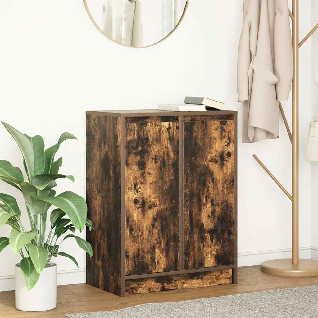 Dressoir 57x34x76 cm bewerkt hout gerookt eikenkleurig is nu te koop bij PeponiXL, paradijselijk wonen!