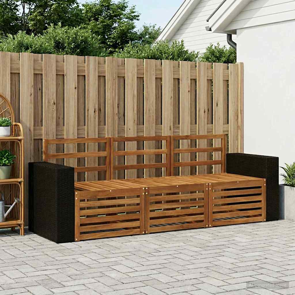 Sofa-Sets 3 pcs Massief Acaciahout is nu te koop bij PeponiXL, paradijselijk wonen!