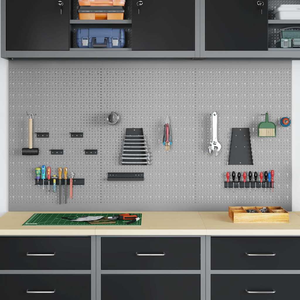 Gereedschap Wandpaneel 3 pcs Grijs 150 x 1 x 80 cm is nu te koop bij PeponiXL, paradijselijk wonen!