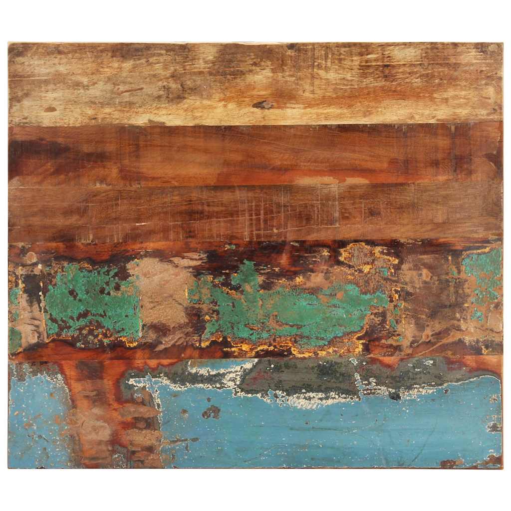 Tafelblad rechthoekig 25-27 mm 60x60 cm massief gerecycled hout is nu te koop bij PeponiXL, paradijselijk wonen!