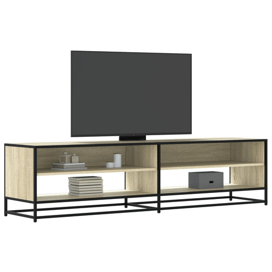 Tv-meubel 180,5x40x46 cm bewerkt hout sonoma eikenkleurig is nu te koop bij PeponiXL, paradijselijk wonen!