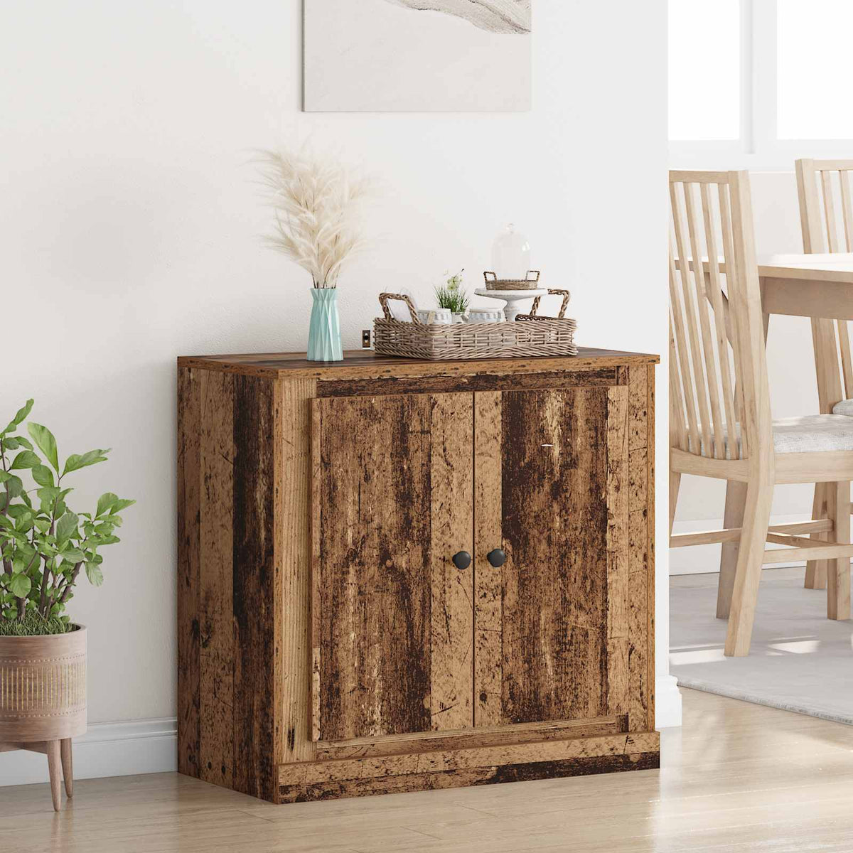 Dressoir Oud Hout 70 x 35,5 x 67,5 cm Bewerkt hout is nu te koop bij PeponiXL, paradijselijk wonen!