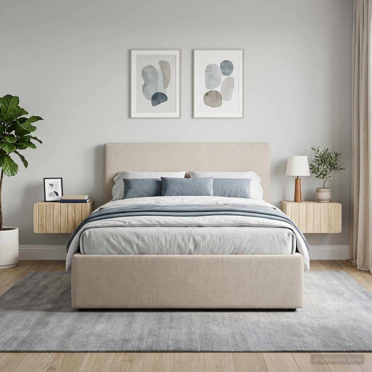 Wandbeugel Bedkast 2 pcs Sonoma Eiken 49 x 34,5 x 24 cm is nu te koop bij PeponiXL, paradijselijk wonen!