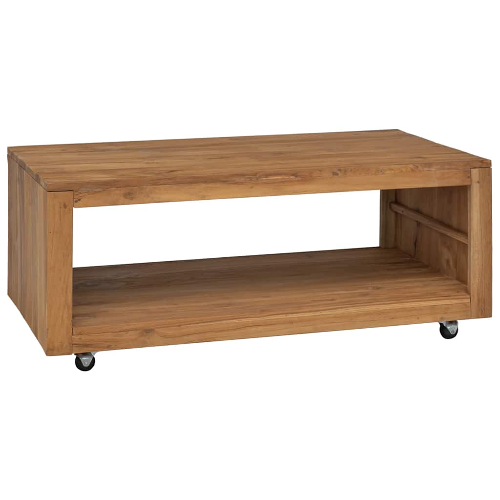 Salontafel 110x60x40 cm massief teakhout is nu te koop bij PeponiXL, paradijselijk wonen!