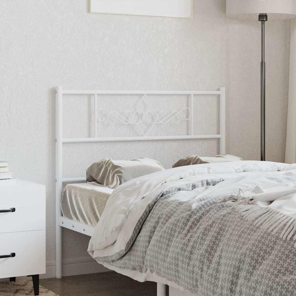 Vervangend hoofdbord 75 cm metaal wit is nu te koop bij PeponiXL, paradijselijk wonen!