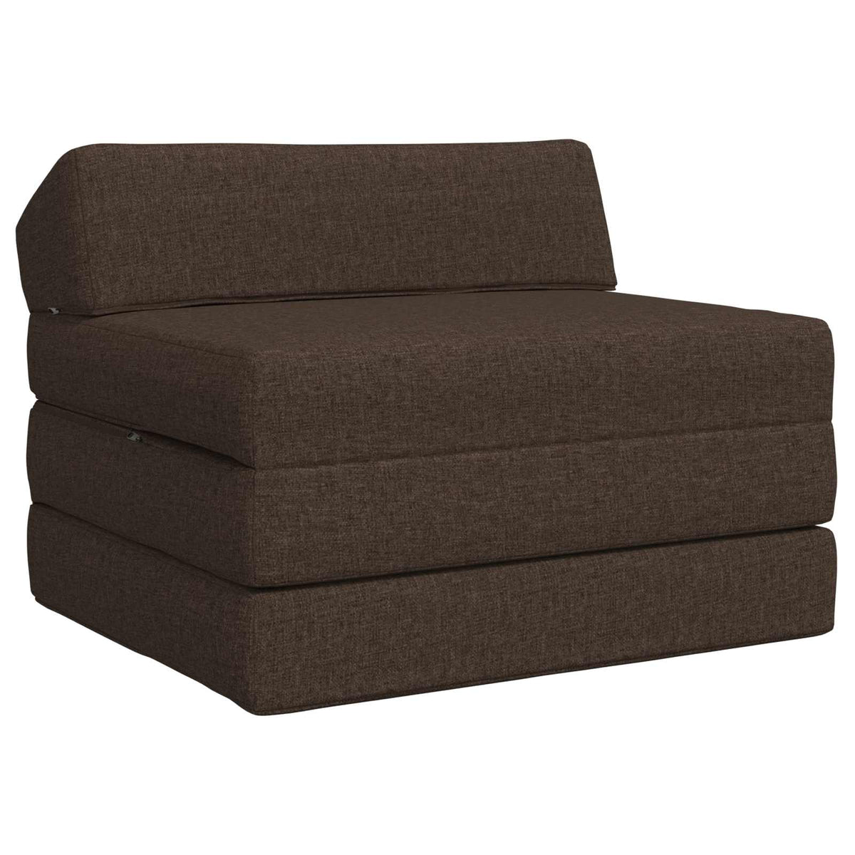 Vouwbare Bankbed Taupe 200 x 70 x 10 cm Stof is nu te koop bij PeponiXL, paradijselijk wonen!