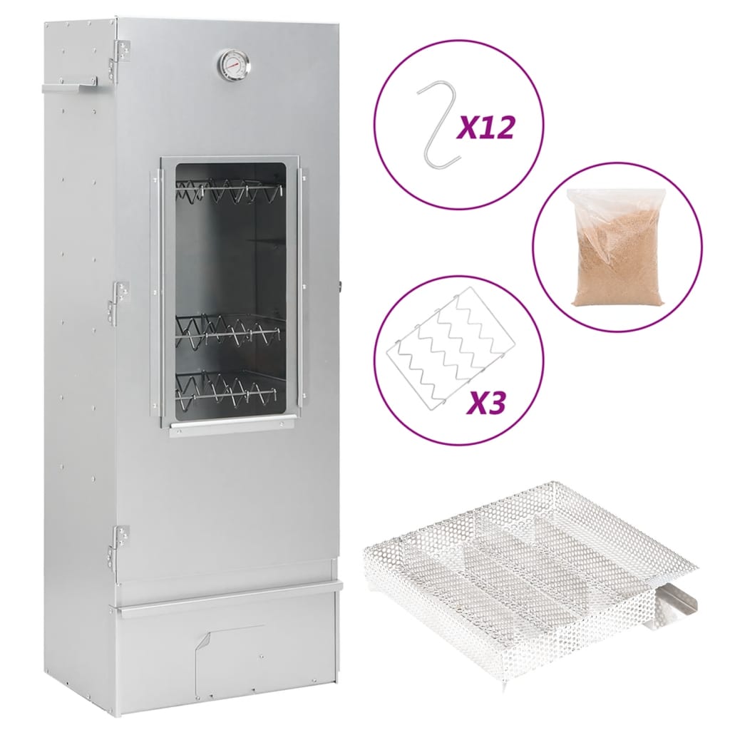 BBQ-rookoven met koude rookgenerator gegalvaniseerd staal is nu te koop bij PeponiXL, paradijselijk wonen!