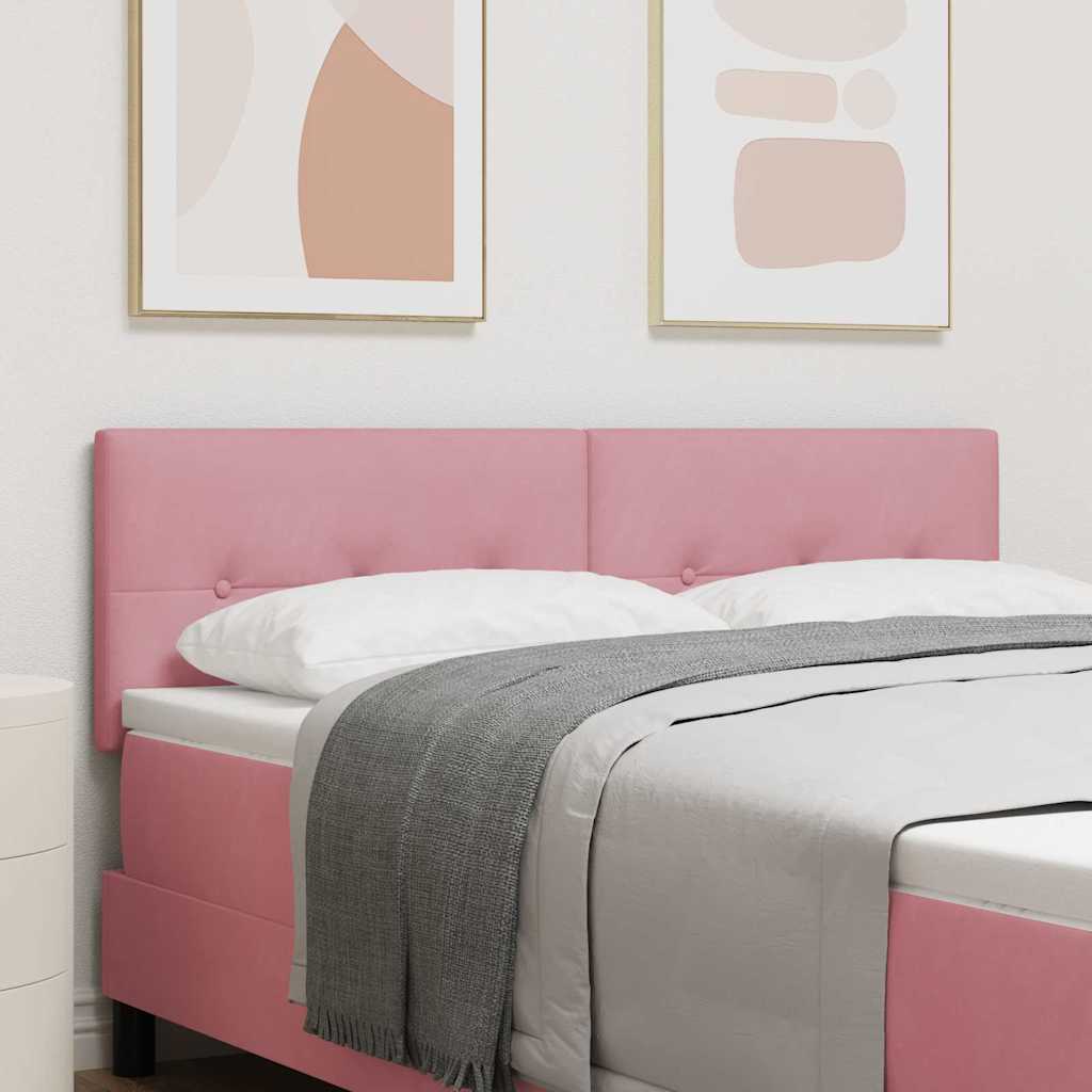 LED Hoofdbord met LED-stripverlichting Roze 160 cm Fluweel is nu te koop bij PeponiXL, paradijselijk wonen!