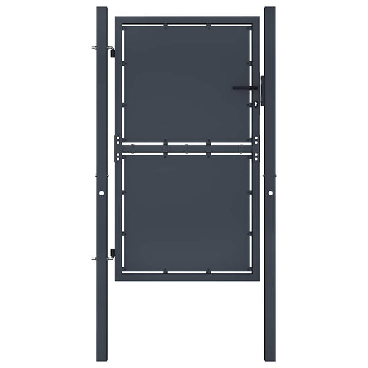 Tuinpoort staal 100x175 cm antraciet is nu te koop bij PeponiXL, paradijselijk wonen!