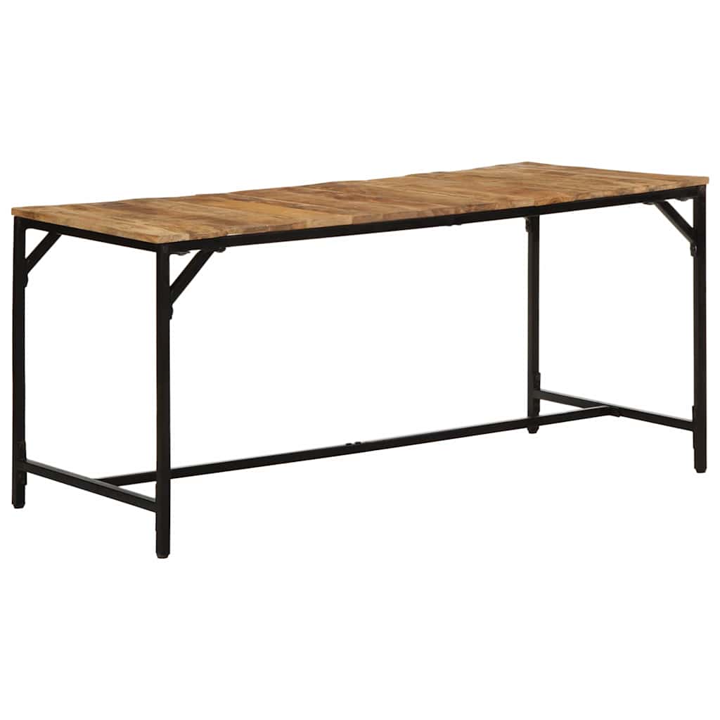 Eettafel 160x80x75 cm massief hout ruw mangohout is nu te koop bij PeponiXL, paradijselijk wonen!