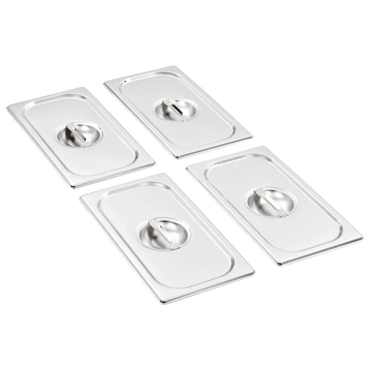 Deksels 4 st voor GN 1/3 schalen roestvrij staal is nu te koop bij PeponiXL, paradijselijk wonen!