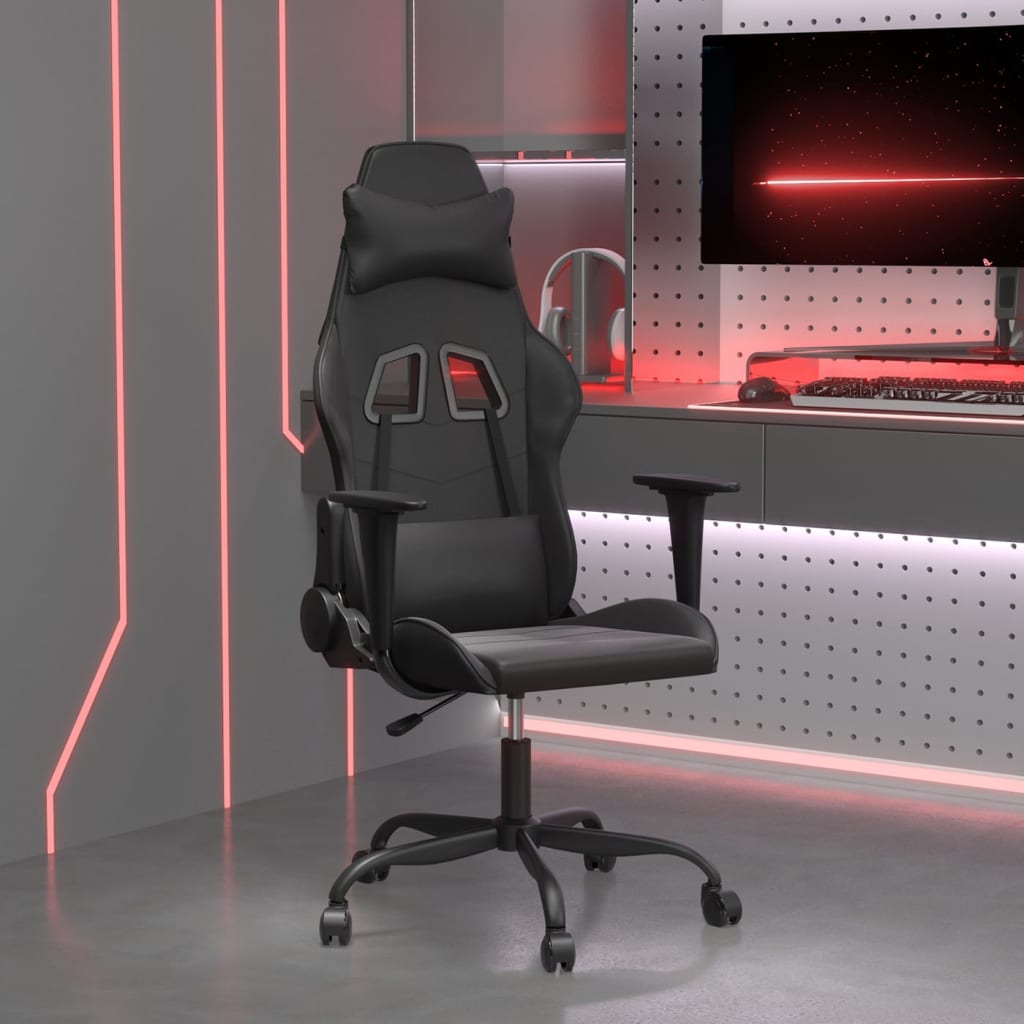 Gamestoel kunstleer zwart is nu te koop bij PeponiXL, paradijselijk wonen!