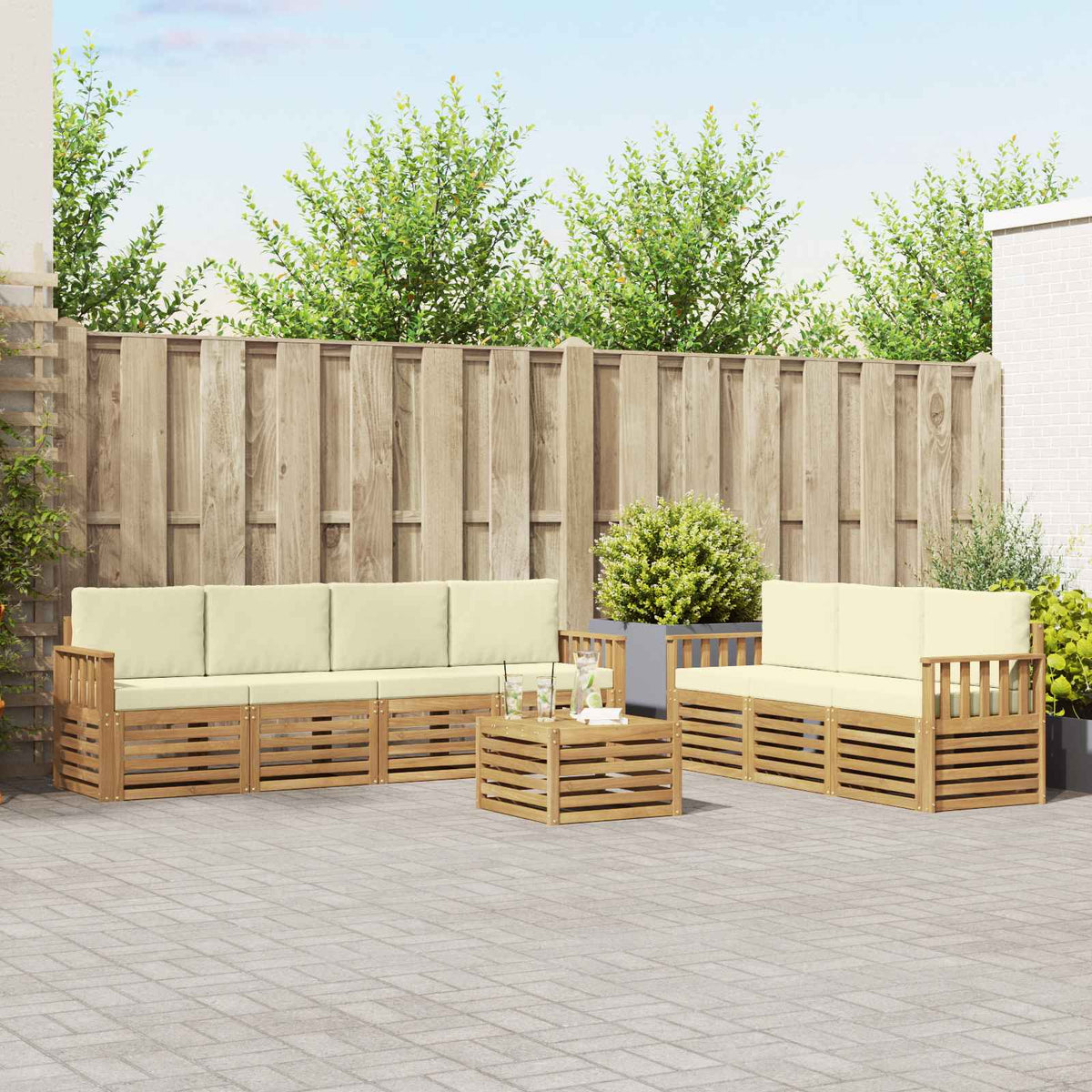Sofa-Sets Massief Acaciahout is nu te koop bij PeponiXL, paradijselijk wonen!
