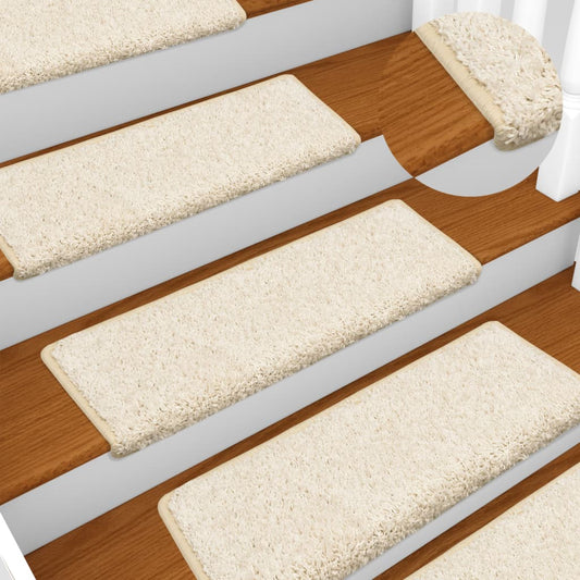 Trapmatten 10 st 65x21x4 cm Wit Rechthoekige Rand is nu te koop bij PeponiXL, paradijselijk wonen!