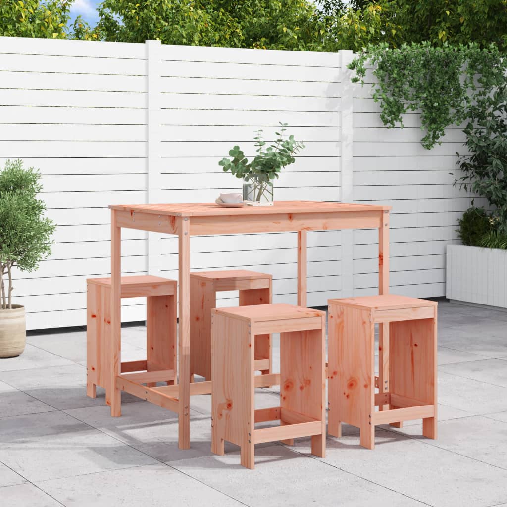 5-delige Tuinset massief douglashout is nu te koop bij PeponiXL, paradijselijk wonen!