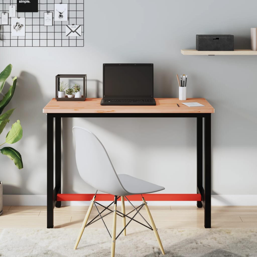 Werkbank 115x55x81,5 cm massief beukenhout en metaal is nu te koop bij PeponiXL, paradijselijk wonen!